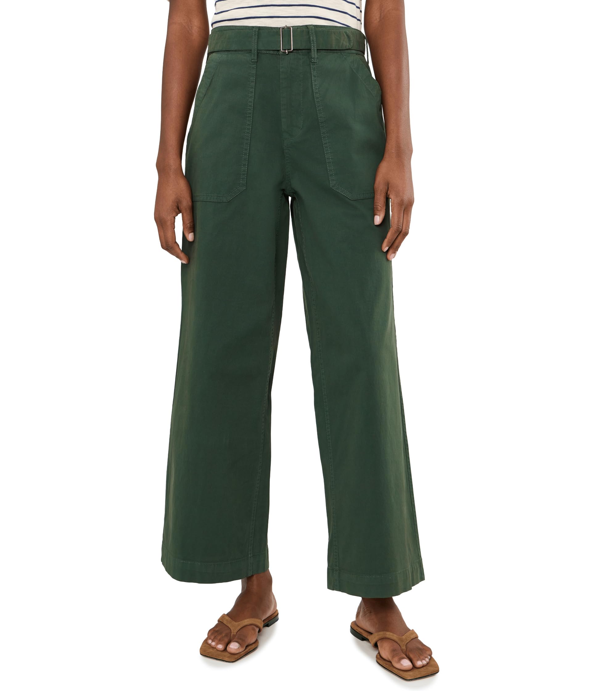 Highland Wide Leg Soft Stretch Belted Ankle