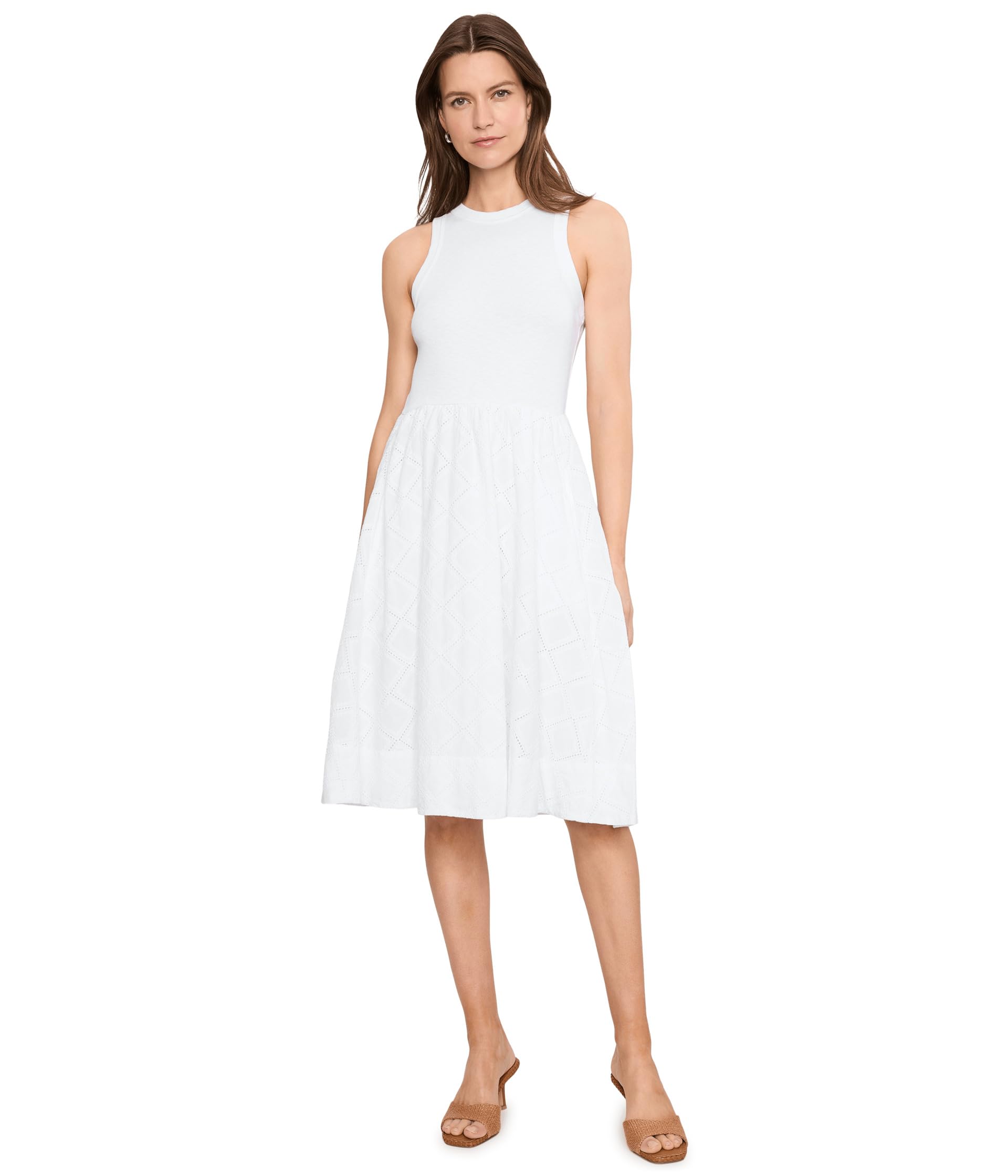 Diamond Eyelet Sofia Dress
