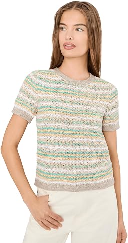 Petite Layered Knit Sweater Tee