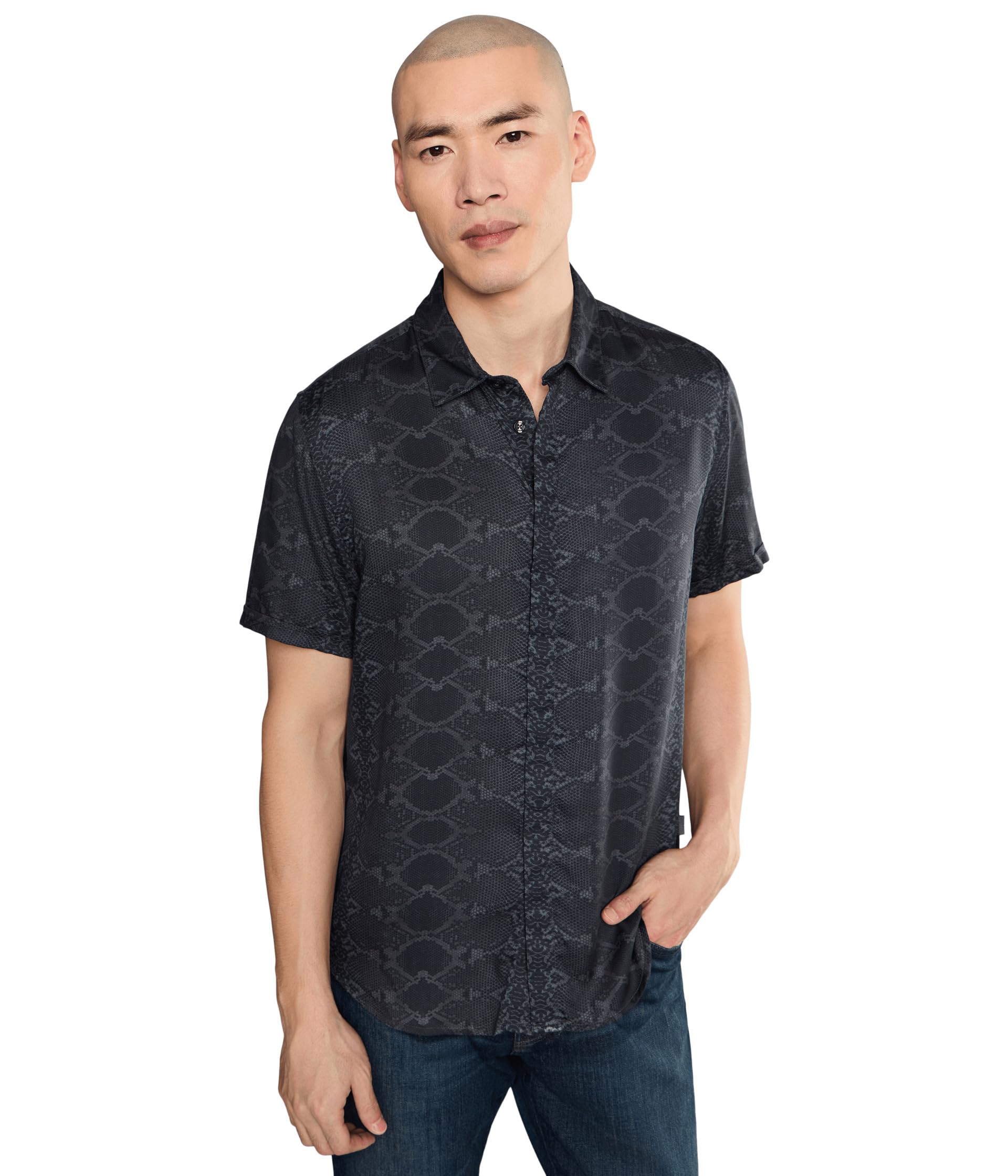 John Varvatos Loren рубашка с коротким рукавом W690f26