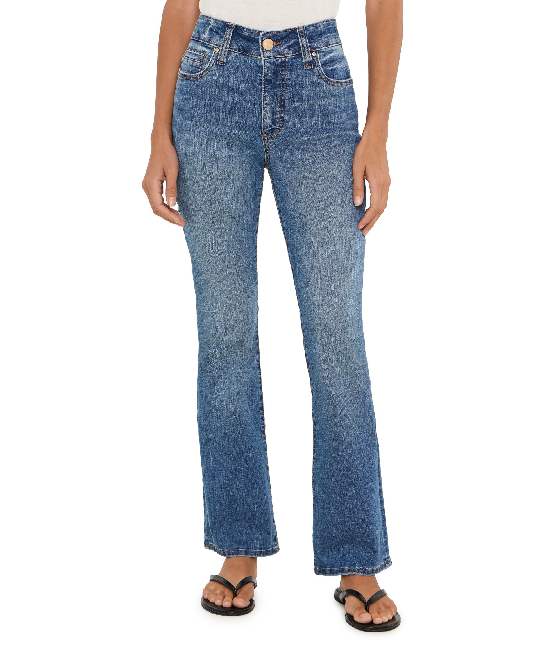 Petite Natalie High-Rise Fab AB Bootcut in Interactive
