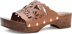 Lace Leather Clogs