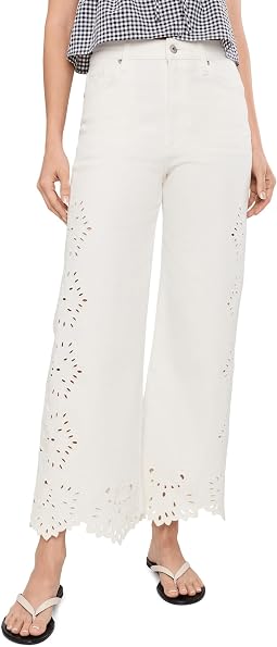 Joe's Jeans The Mia джинсы с вышивкой в цвете Ecru Floral