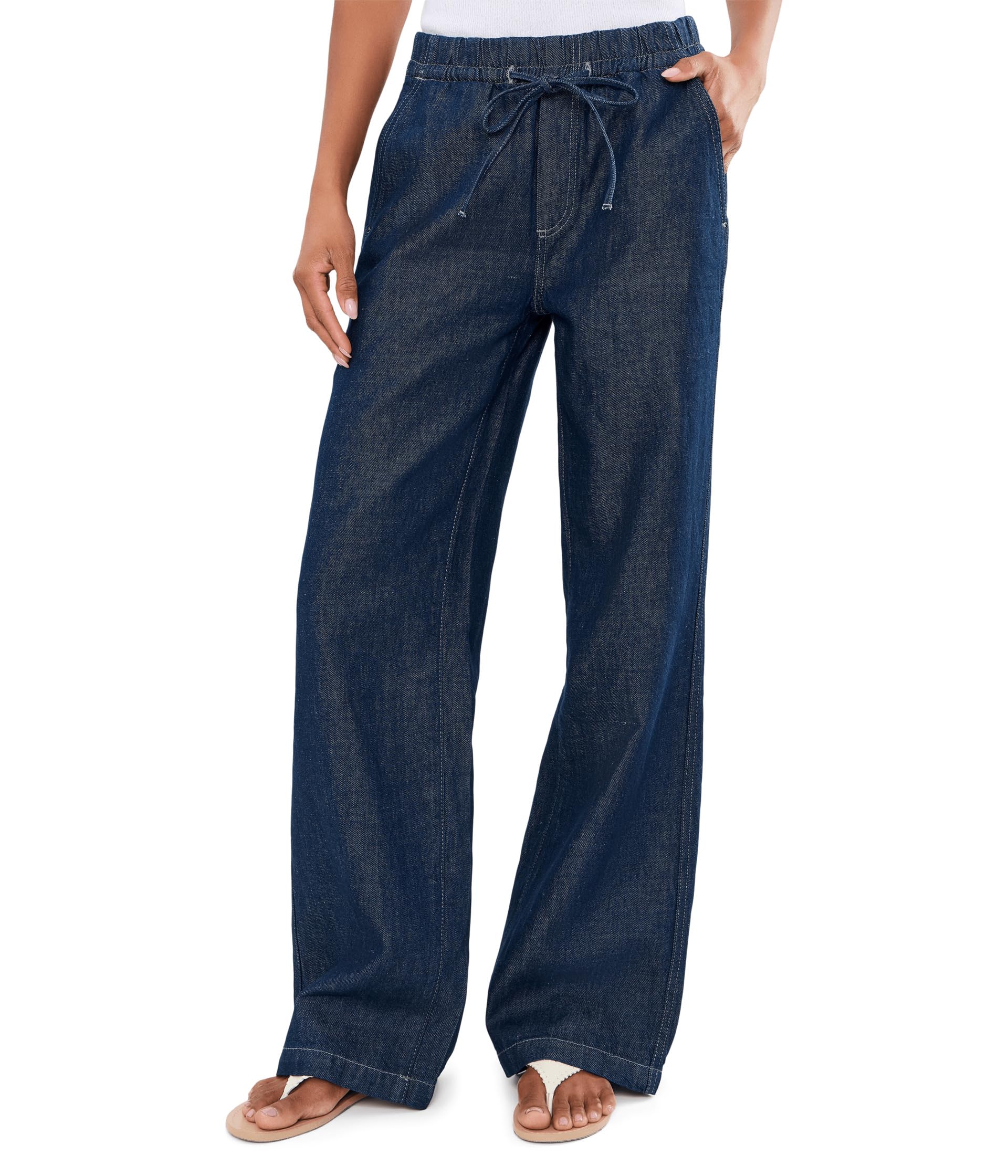 Adria Cinched Low Rise Wide Leg