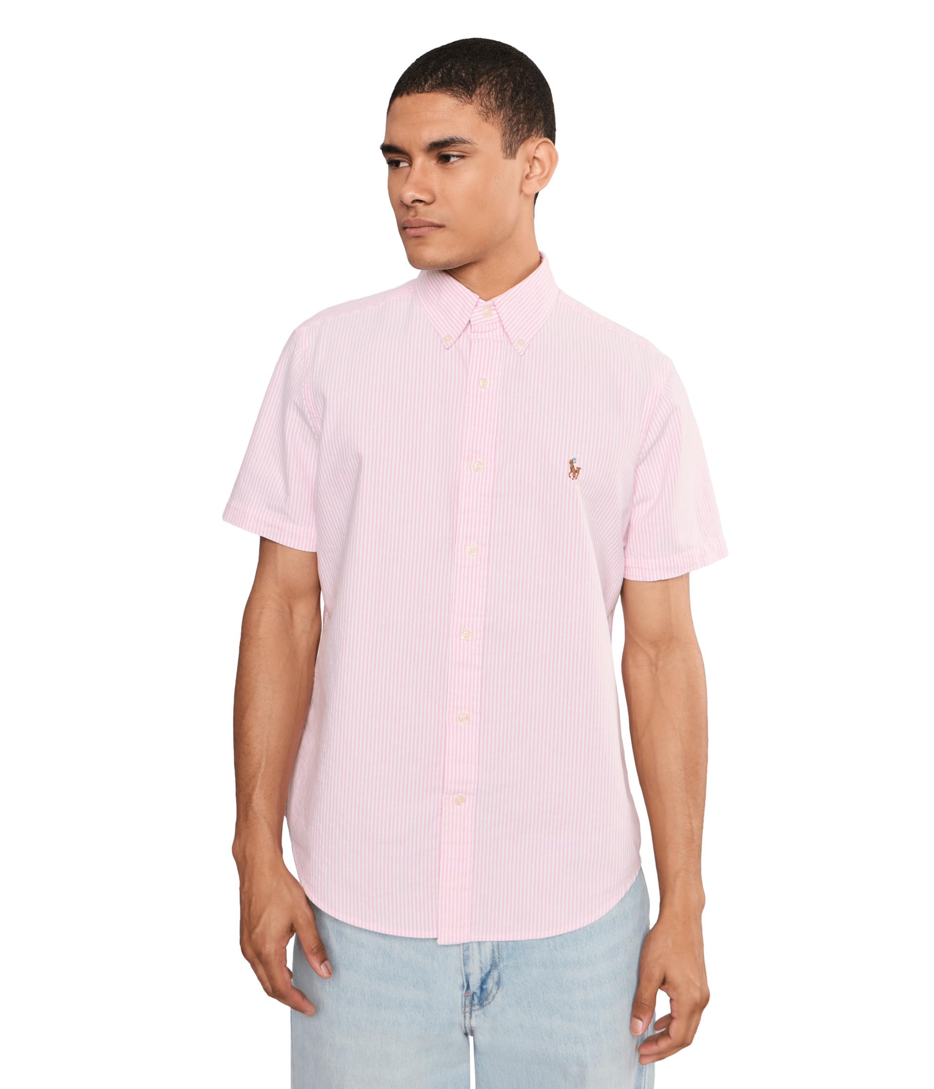 Classic Fit Striped Oxford Shirt