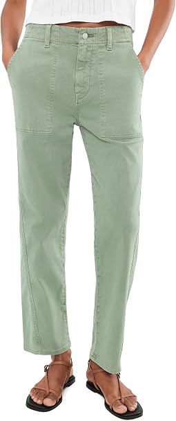 Брюки Analeigh Mid-Rise Utility Pants in Sulfur Faded Moss