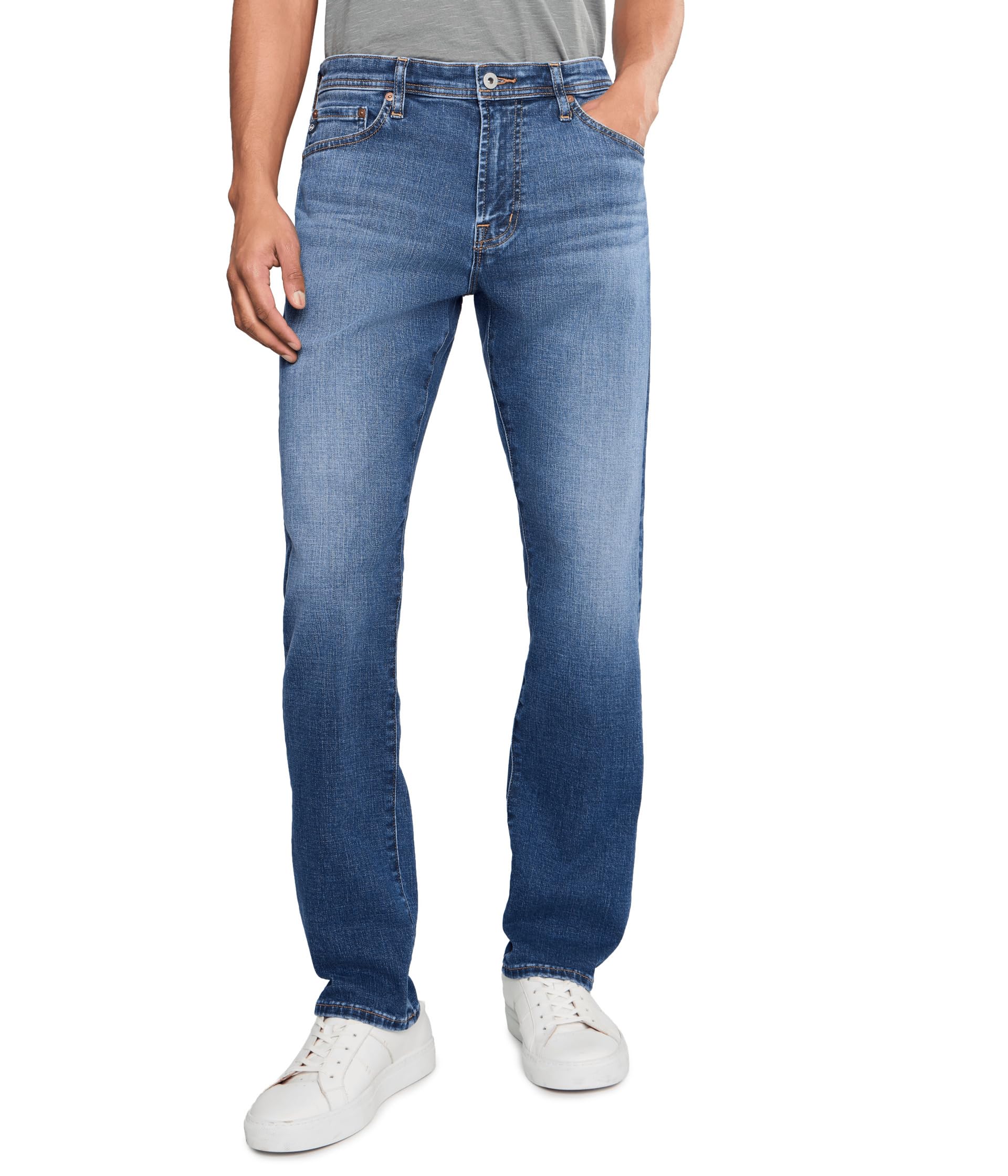 Everett Slim Straight Jeans In Grove