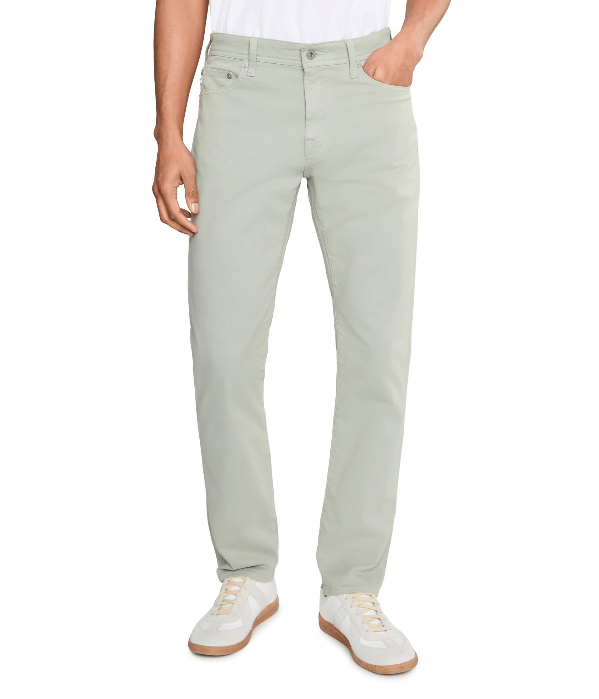 Tellis Modern Slim Pants In Faded Moss