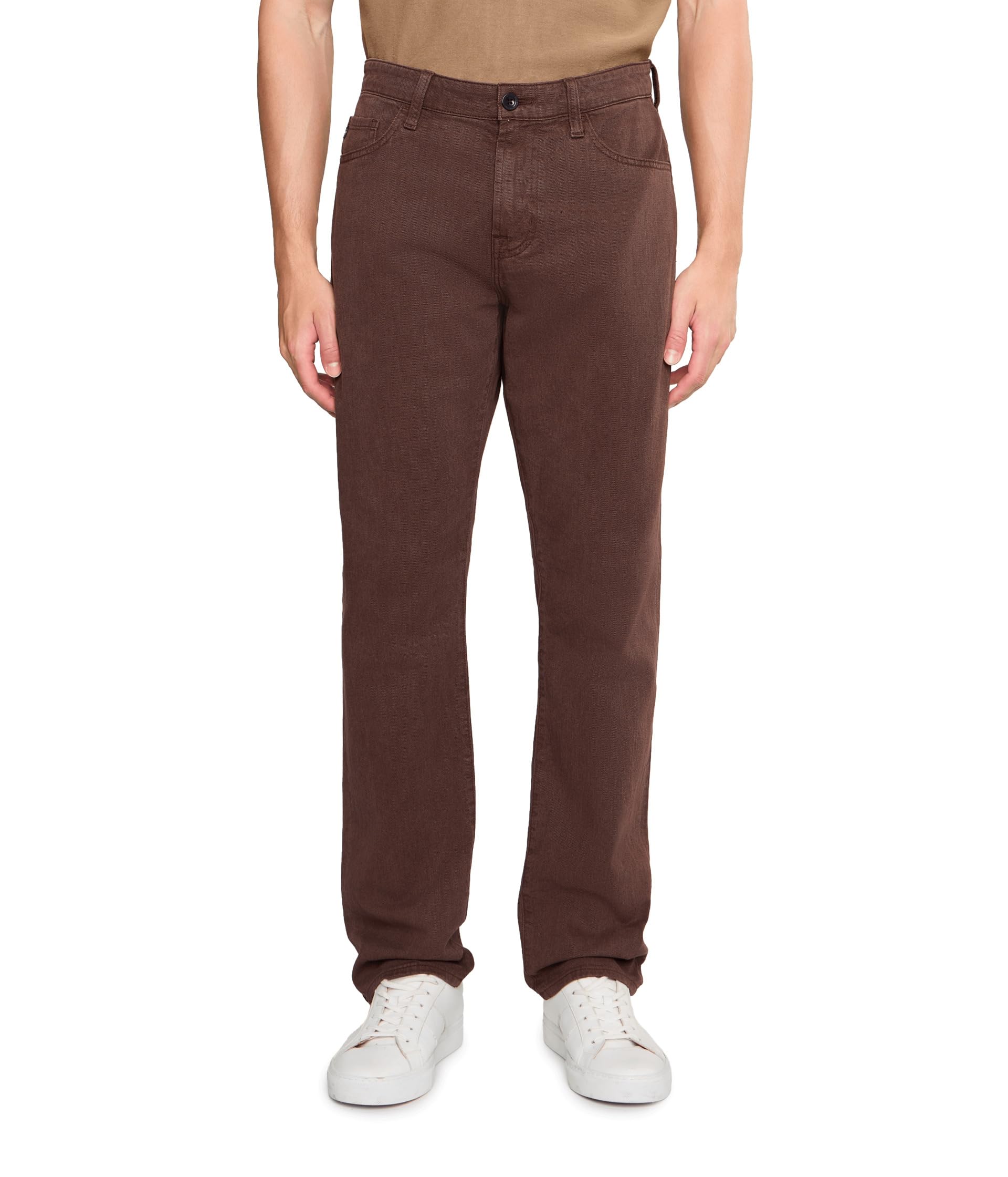 Everett Slim Straight Pants In Sulfur Oak Barrel