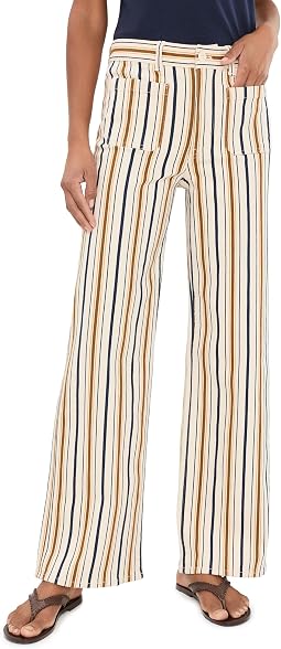 Madewell брюки The Emmy - стирка полоска