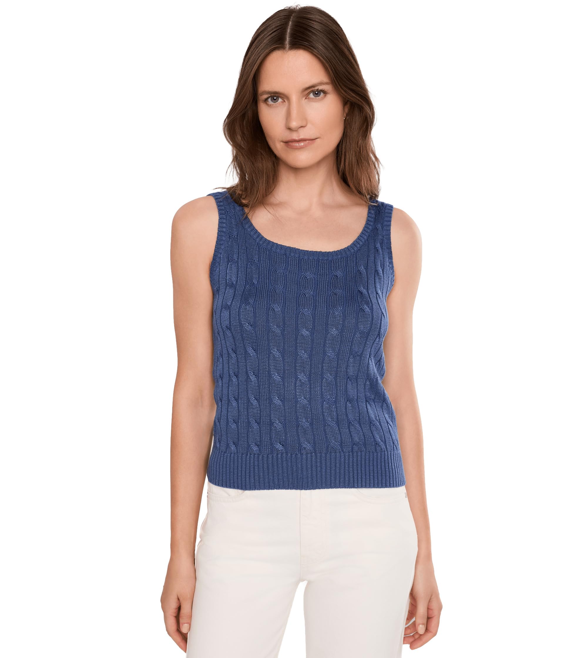 Свитер Cable Cotton-Blend Sleeveless