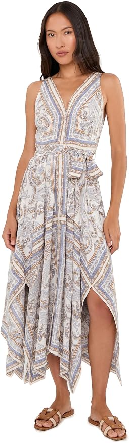 Lauren Ralph Lauren - женское платье из георгина с пейсли и подолом-флажком, Petite