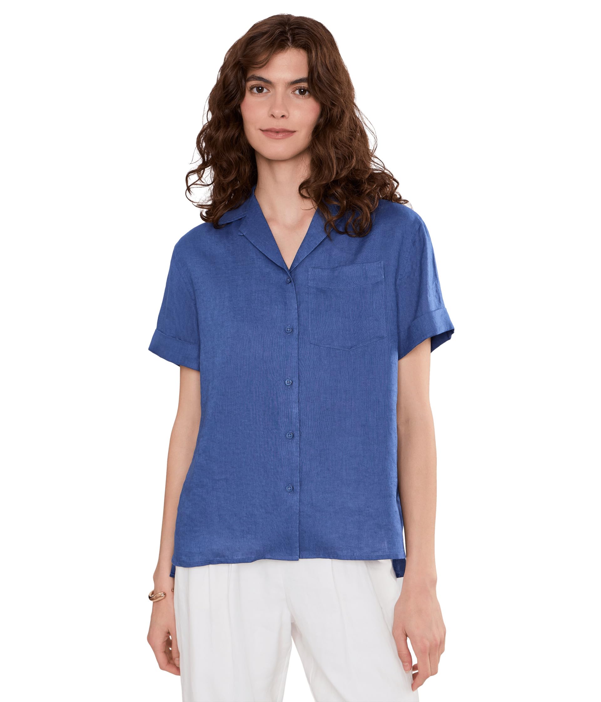 Рубашка Camp Linen с коротким рукавом