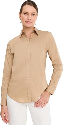Женская рубашка Classic Fit Stretch-Cotton Blend