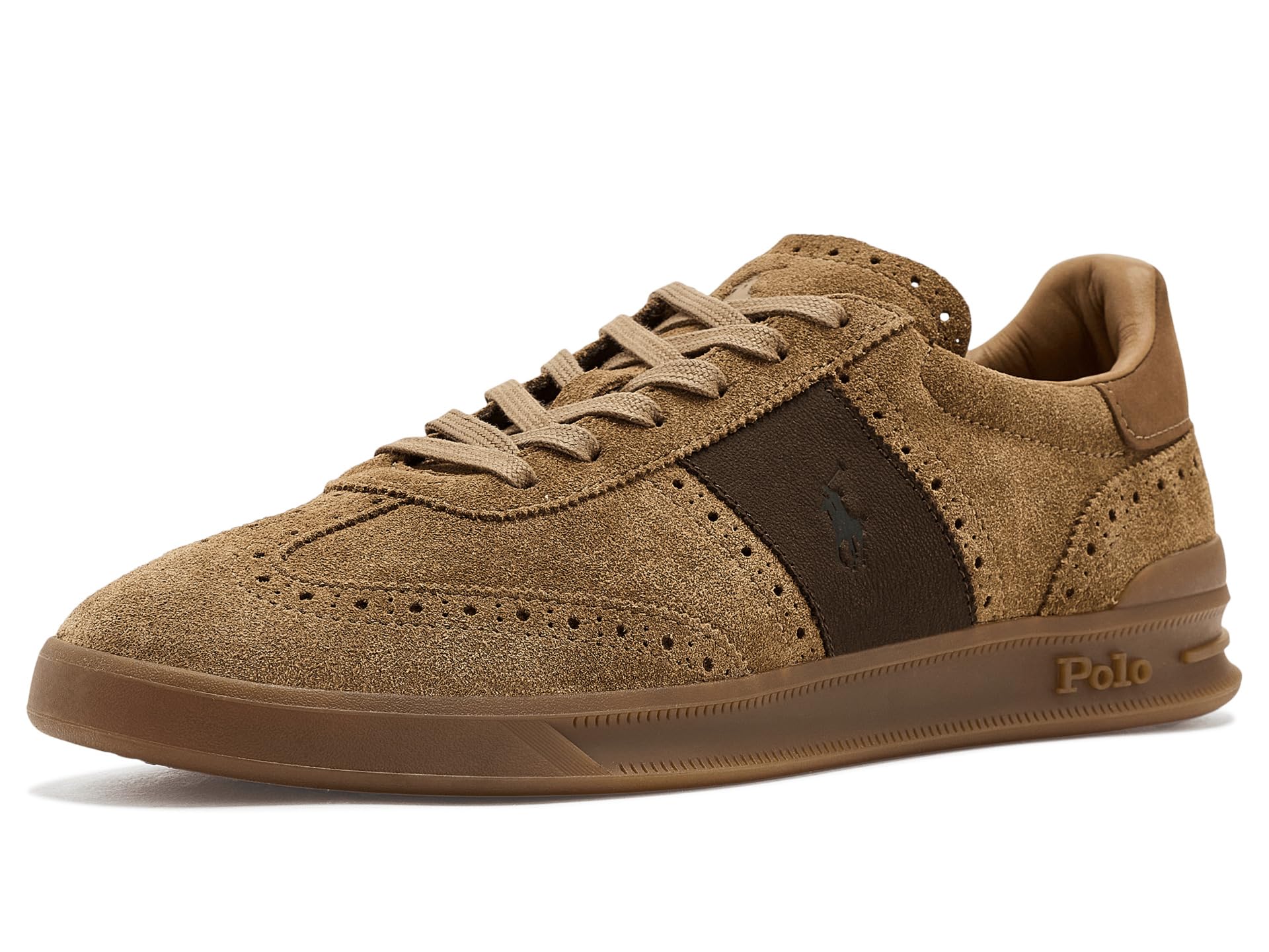 Heritage Aera Suede Brogue Sneakers