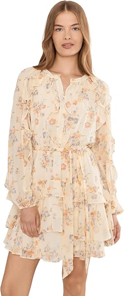 Женское многослойное платье Petite Floral Ruffle-Trim Tiered