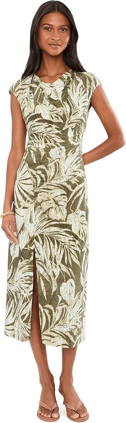 Платье Lauren Ralph Lauren с принтом пальмовых листьев