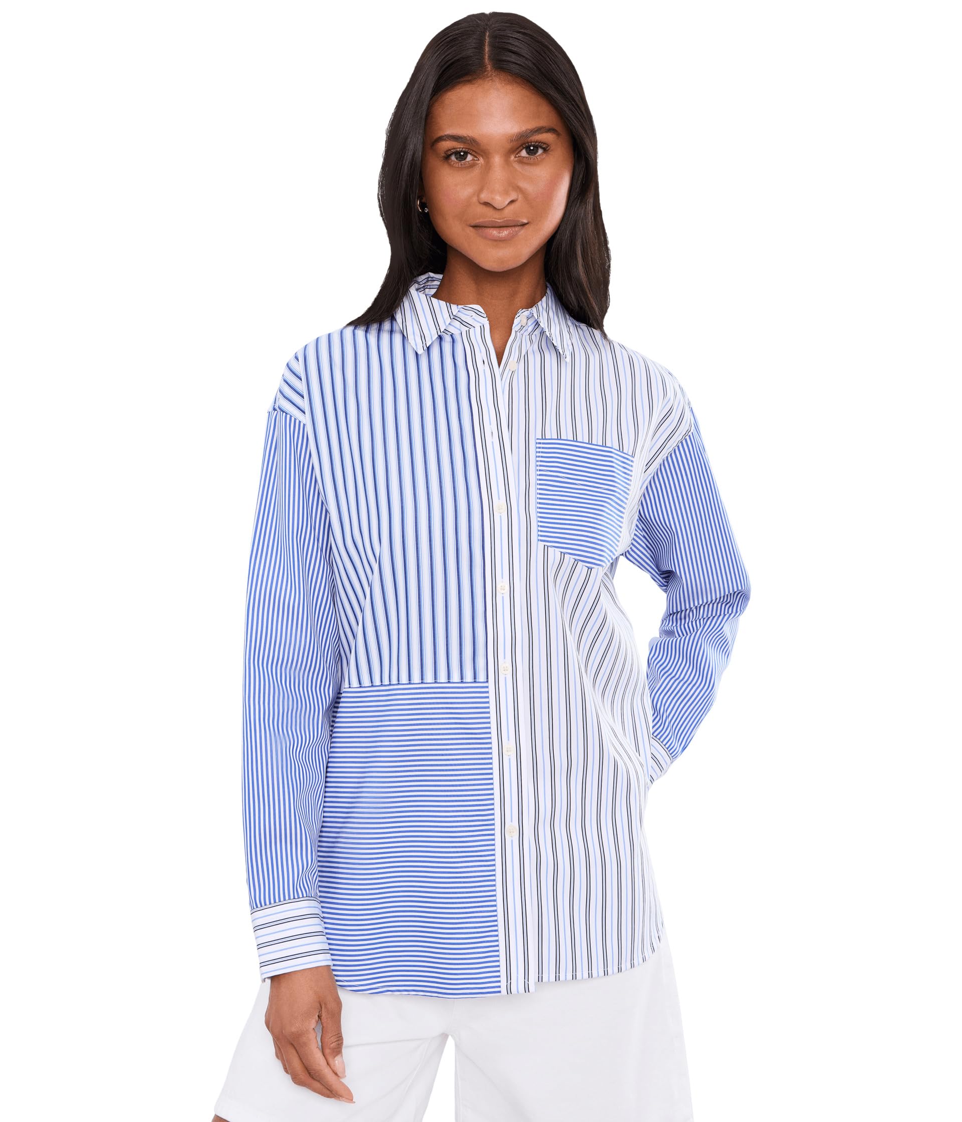Relaxed Fit Striped Broadcloth Shirt