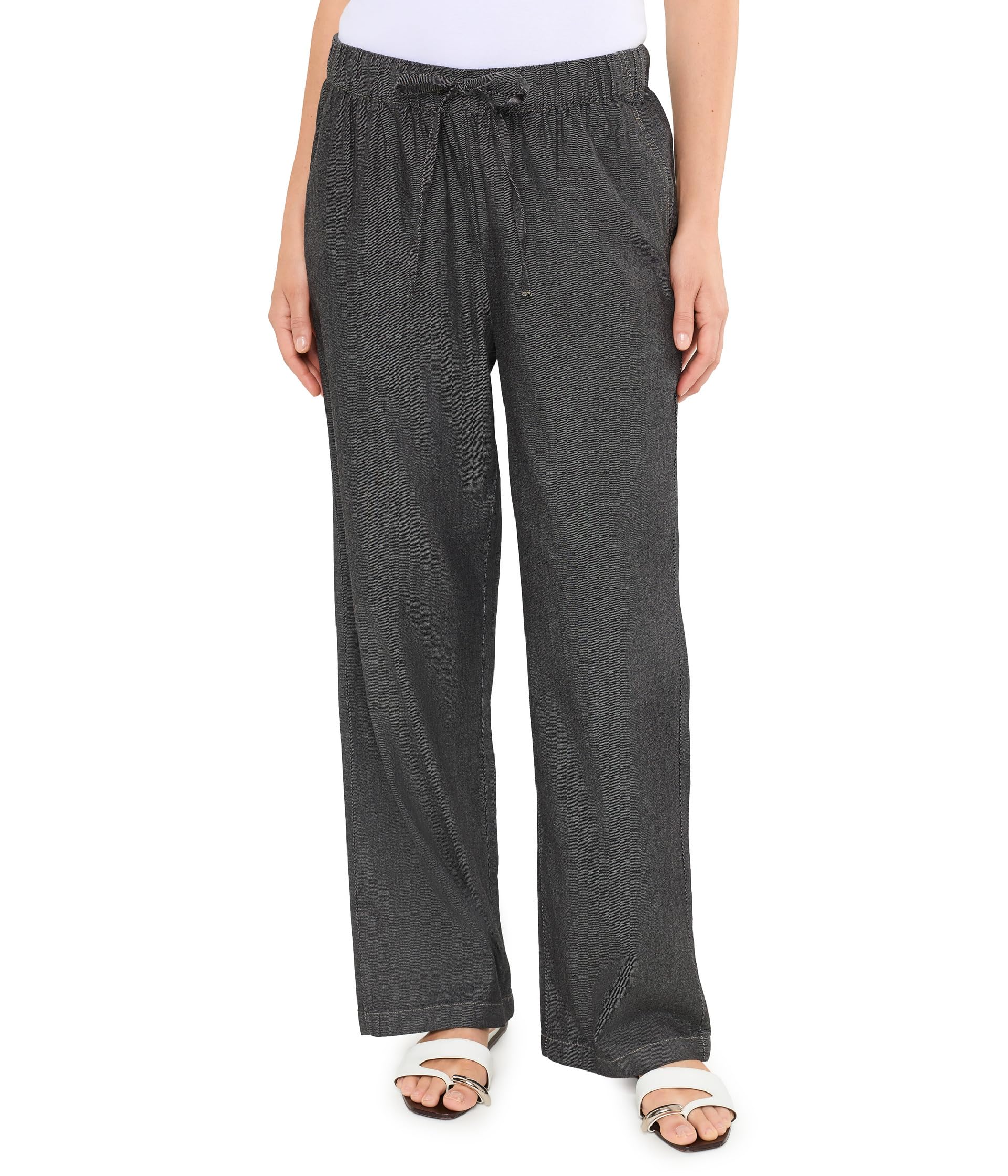 Airy Organic Cotton Twill Straight Full Length Pant