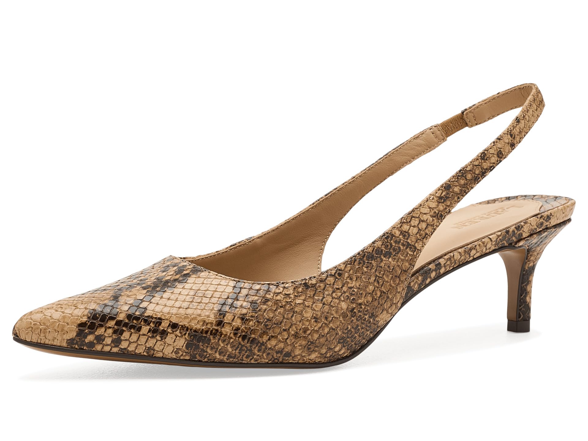 Туфли Lola II Python-Embossed Slingback Pumps