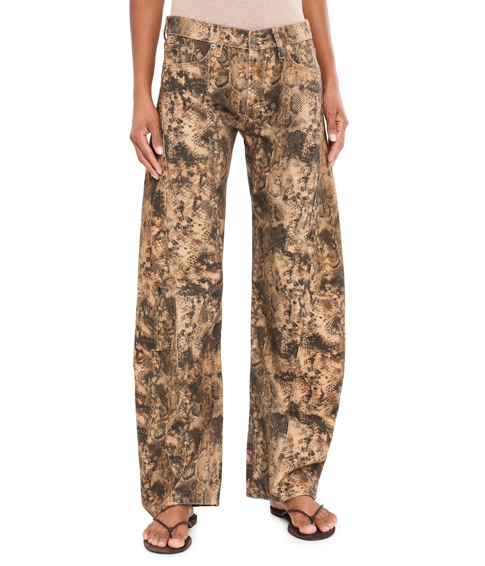 Fable Low Rise Bowed Jeans