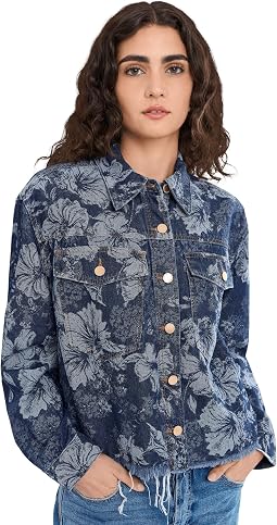 Jacquard Denim Jacket