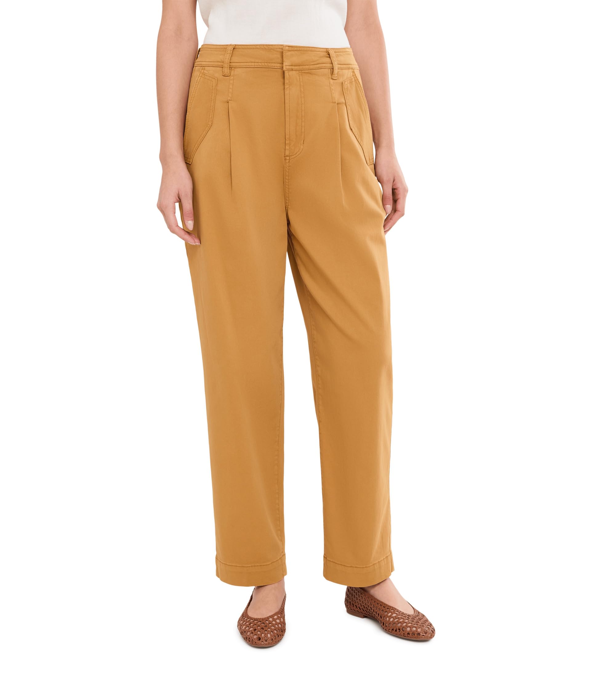 Брюки 28" High-Rise Pleated с накладными карманами