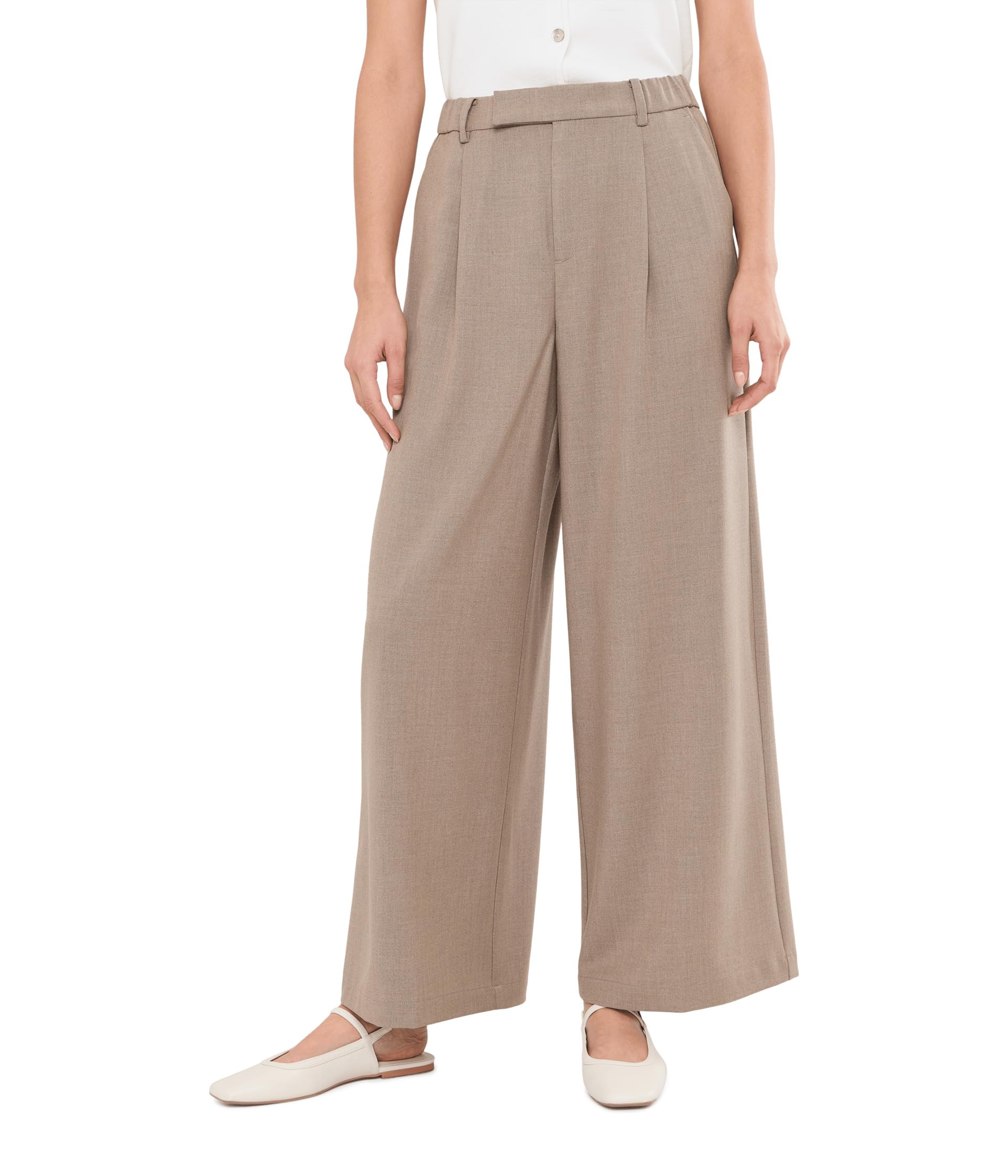 30" High-Rise Wide Leg Trousers