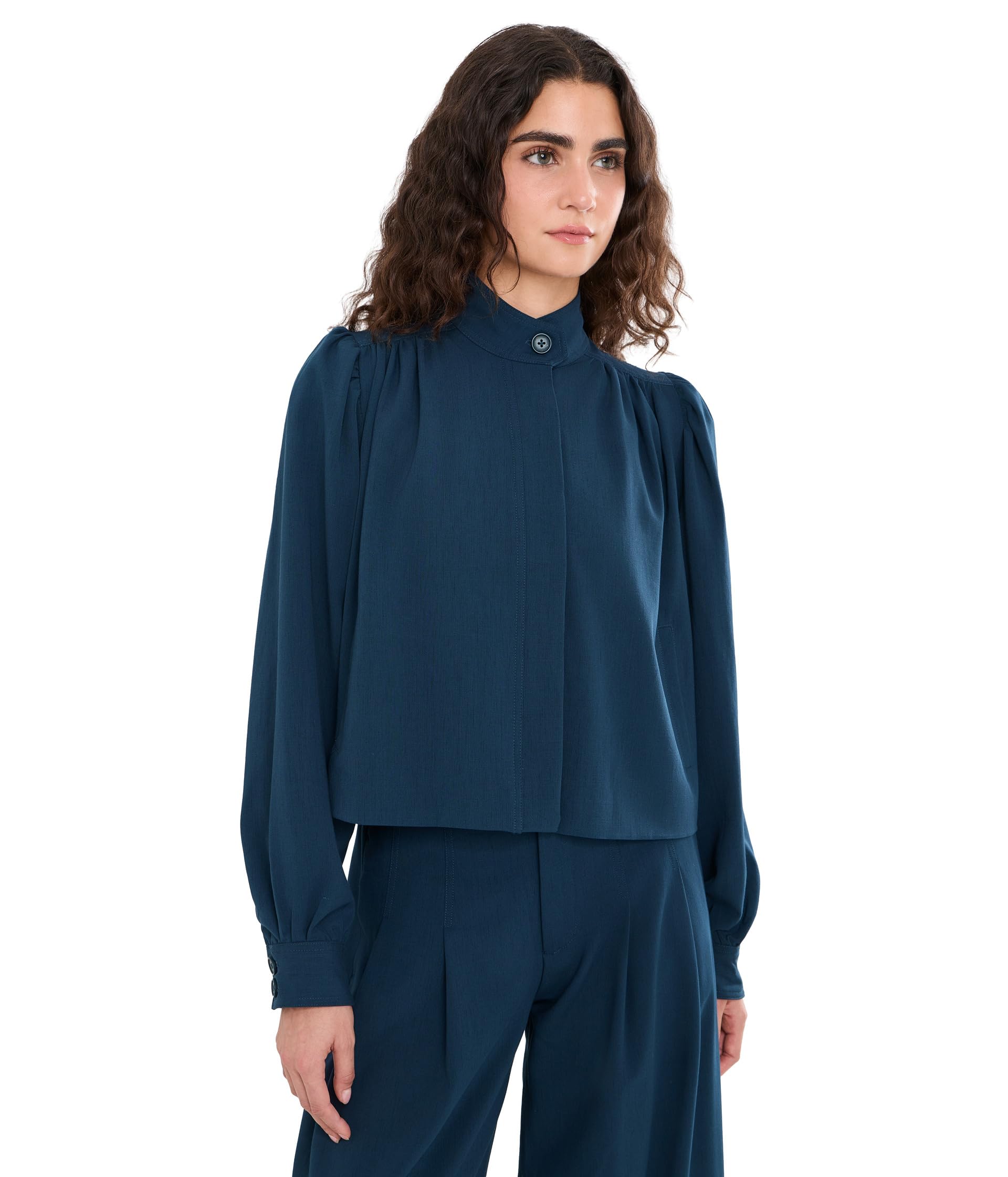 Puff Sleeve Woven Jacket