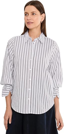 Cream W/ Dark Espresso Multi Stripe