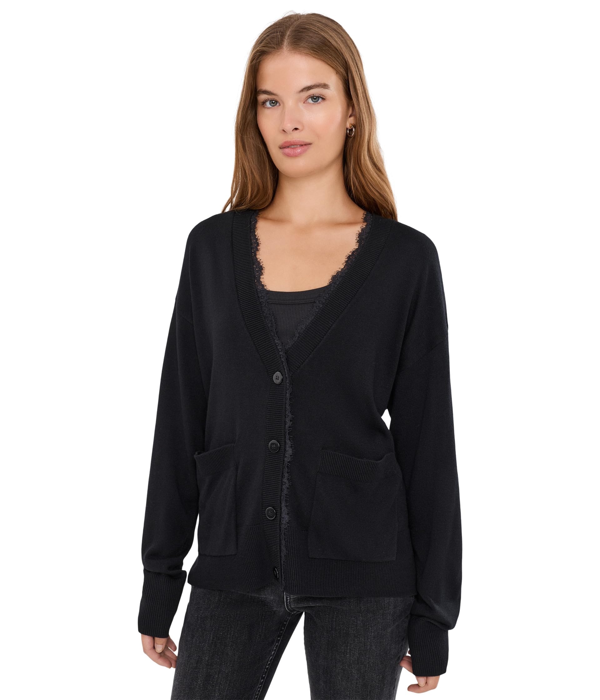 Georgie Lace Trim Cardi