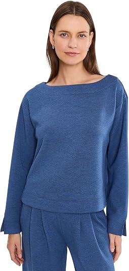Long Sleeve Boatneck Top