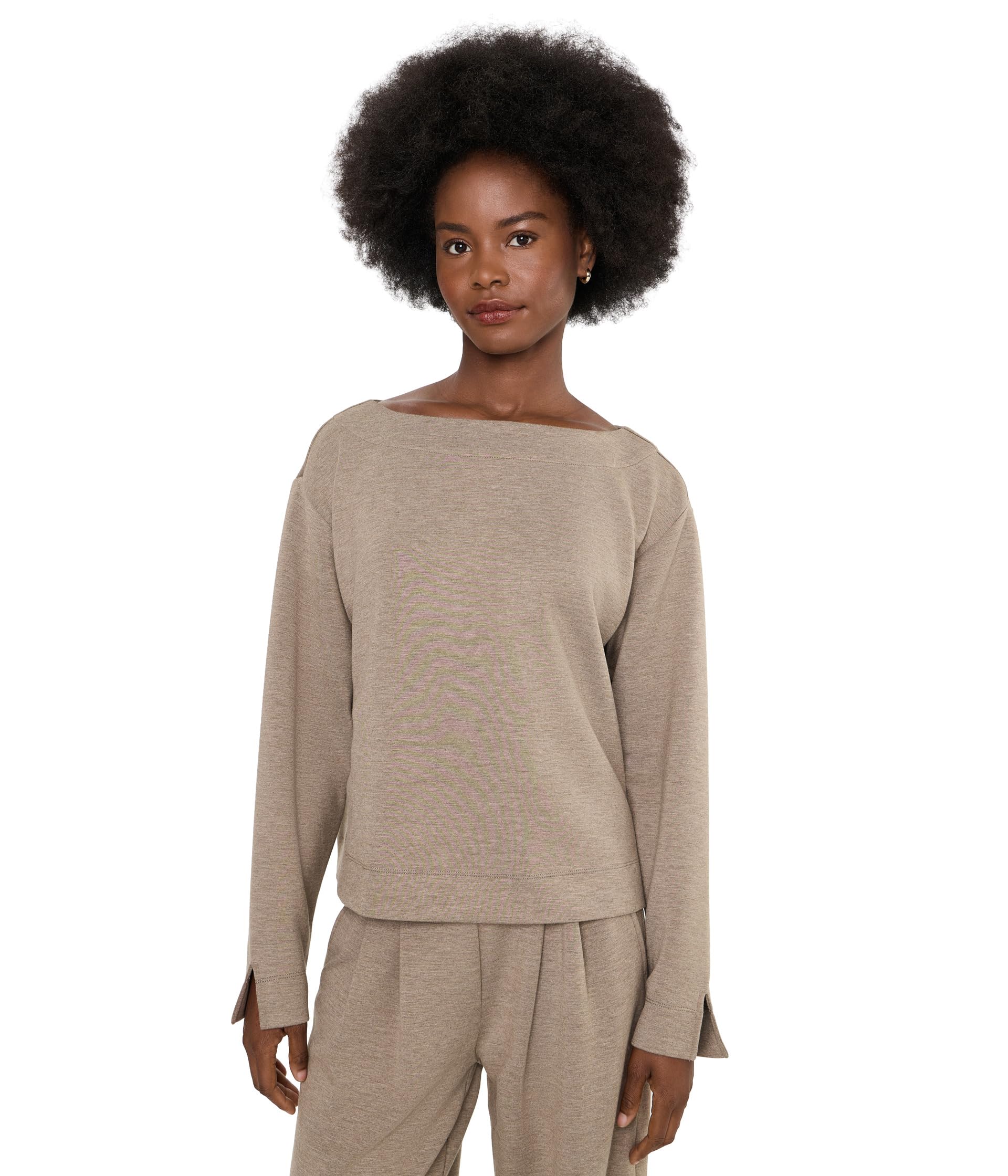 Long Sleeve Boatneck Top
