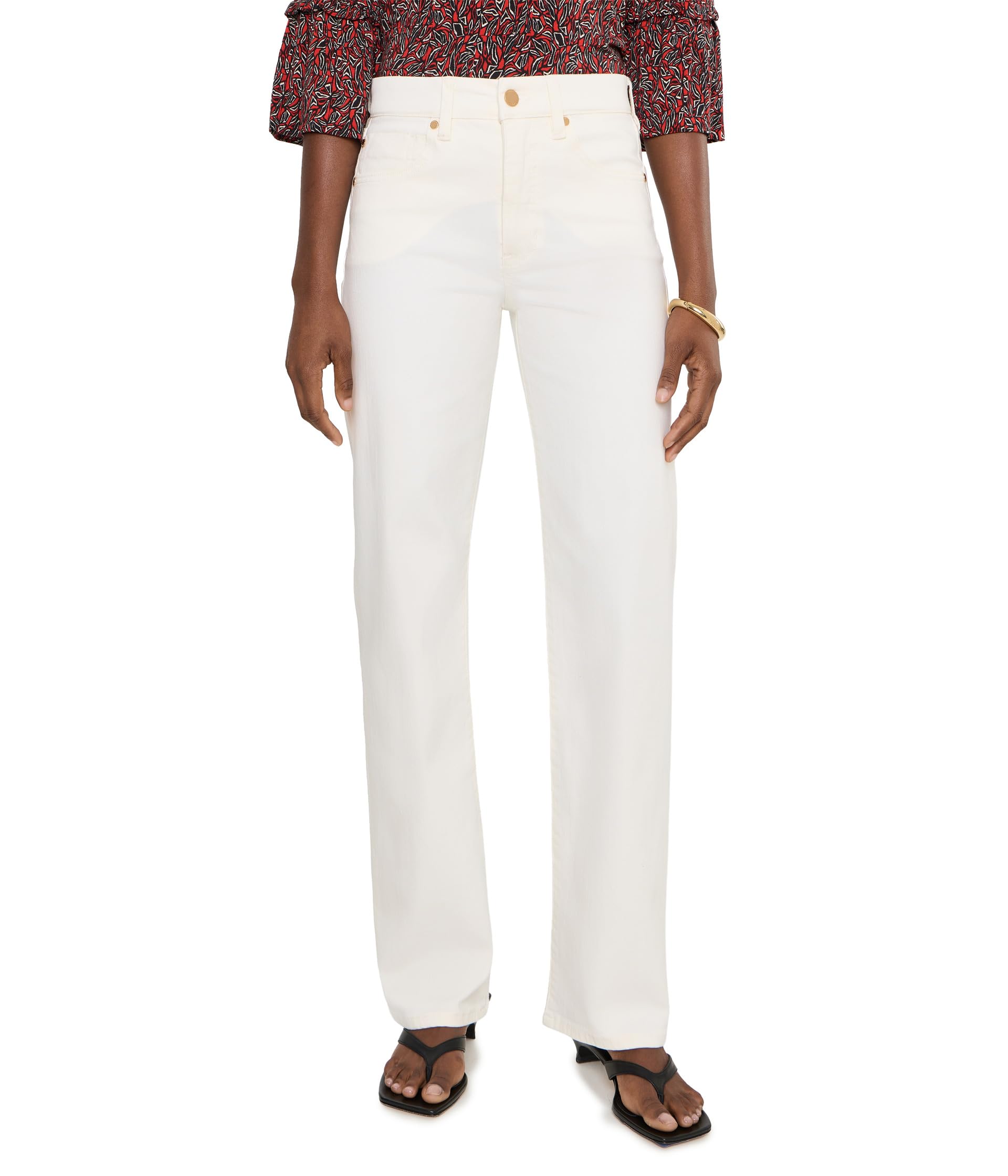 Mid-Rise Kennedy Comfort Waist Straight Jeans