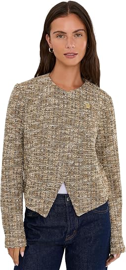 Collarless Moto Jacket