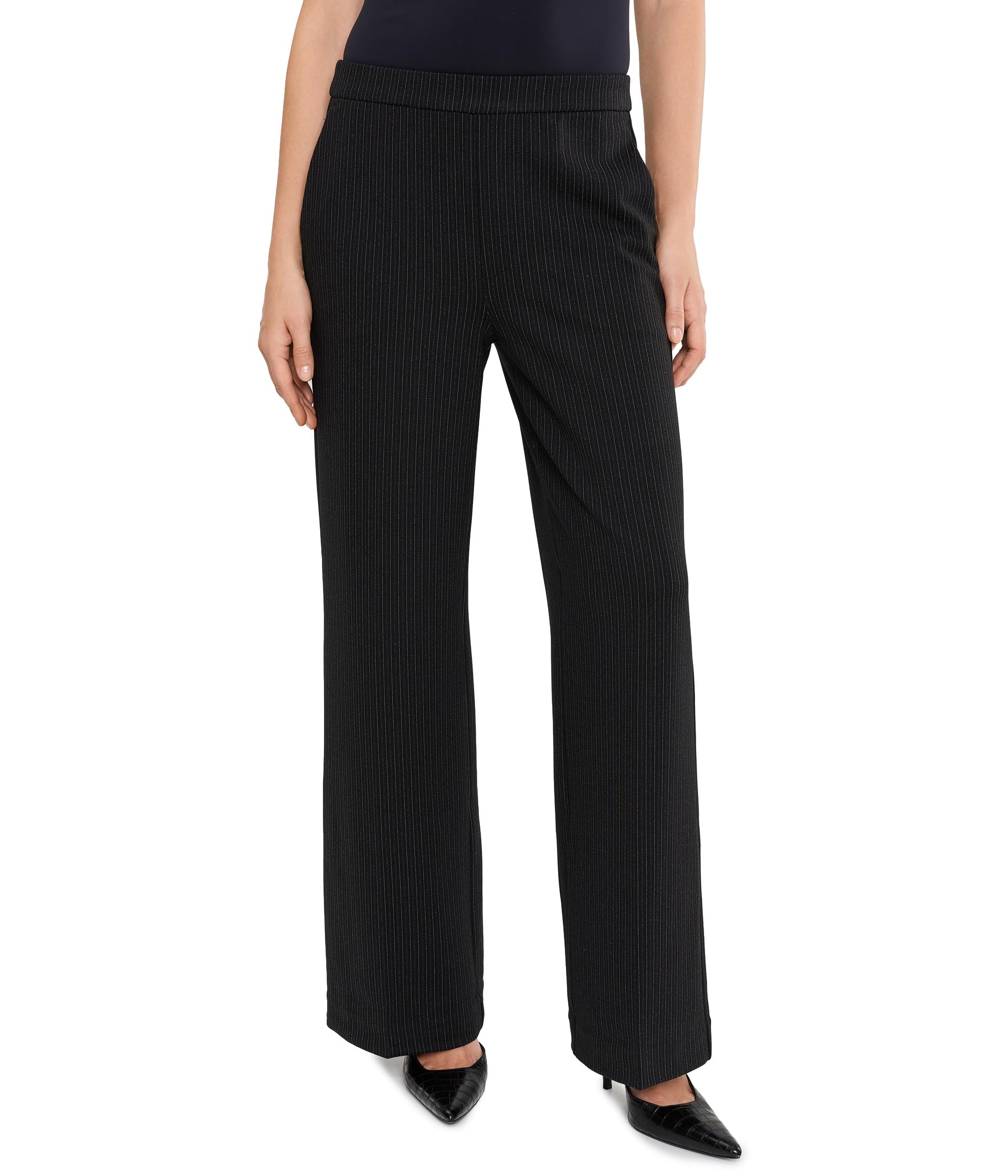Mid-Rise Kayla Pull-On Wide Leg Trousers