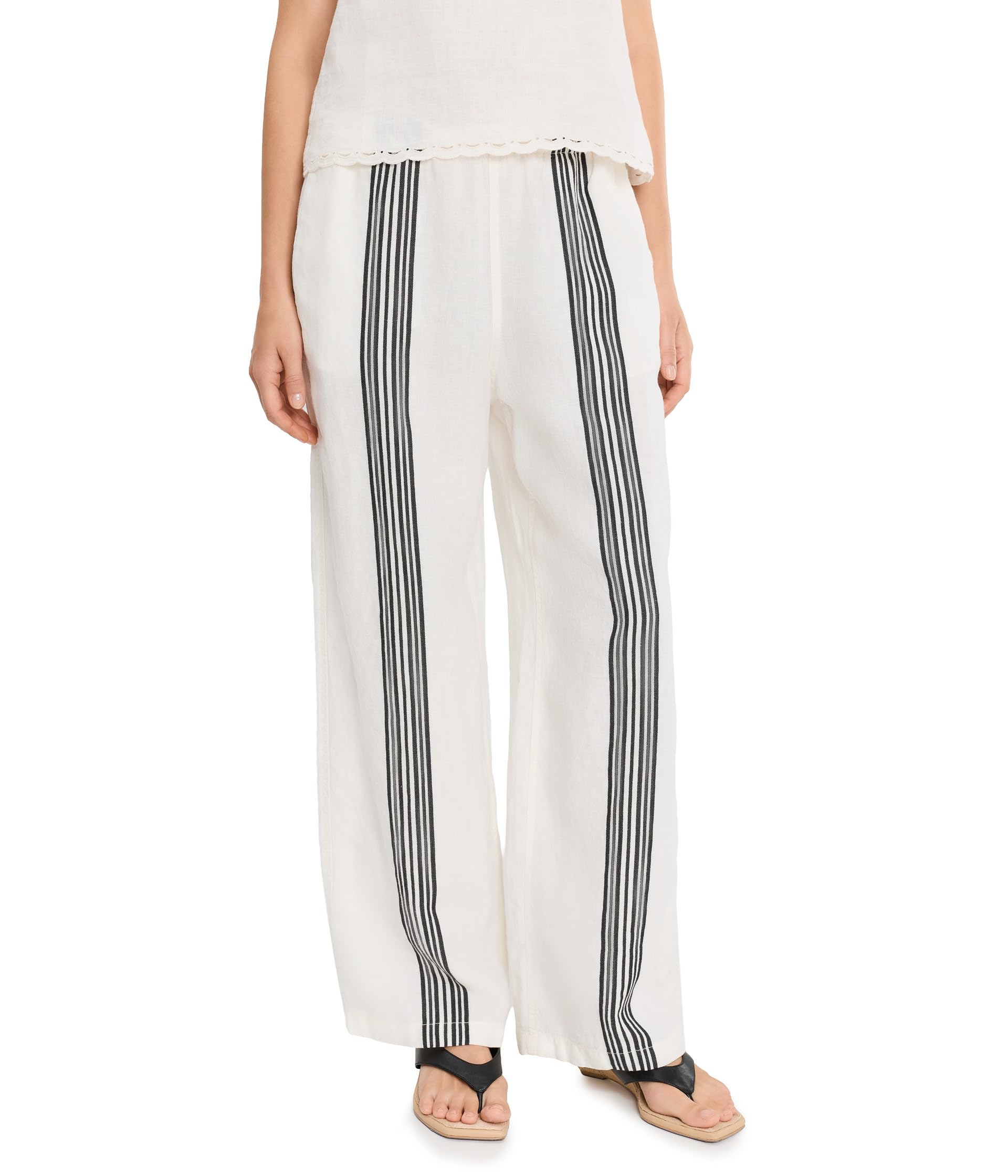 Linen Pull-On Bold Stripe