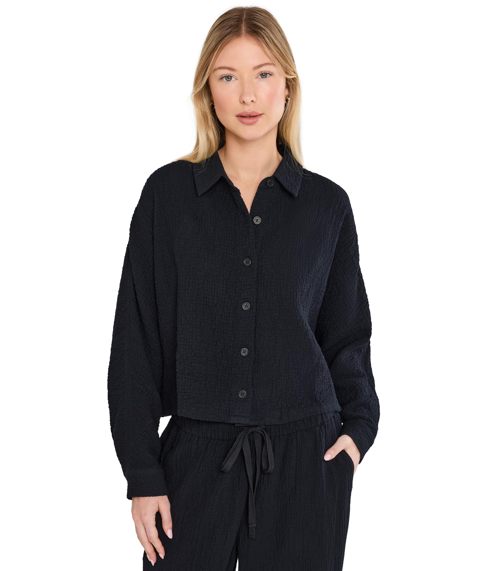 Organic Cotton Doubleweave Dolman Sleeve Jacket