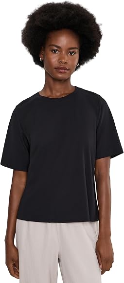 Extra Fine Ponte Crew Neck Tee