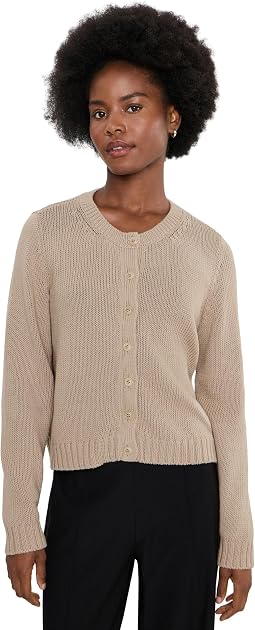 Женский кардиган из перуанского органического хлопка Cord Crew Neck