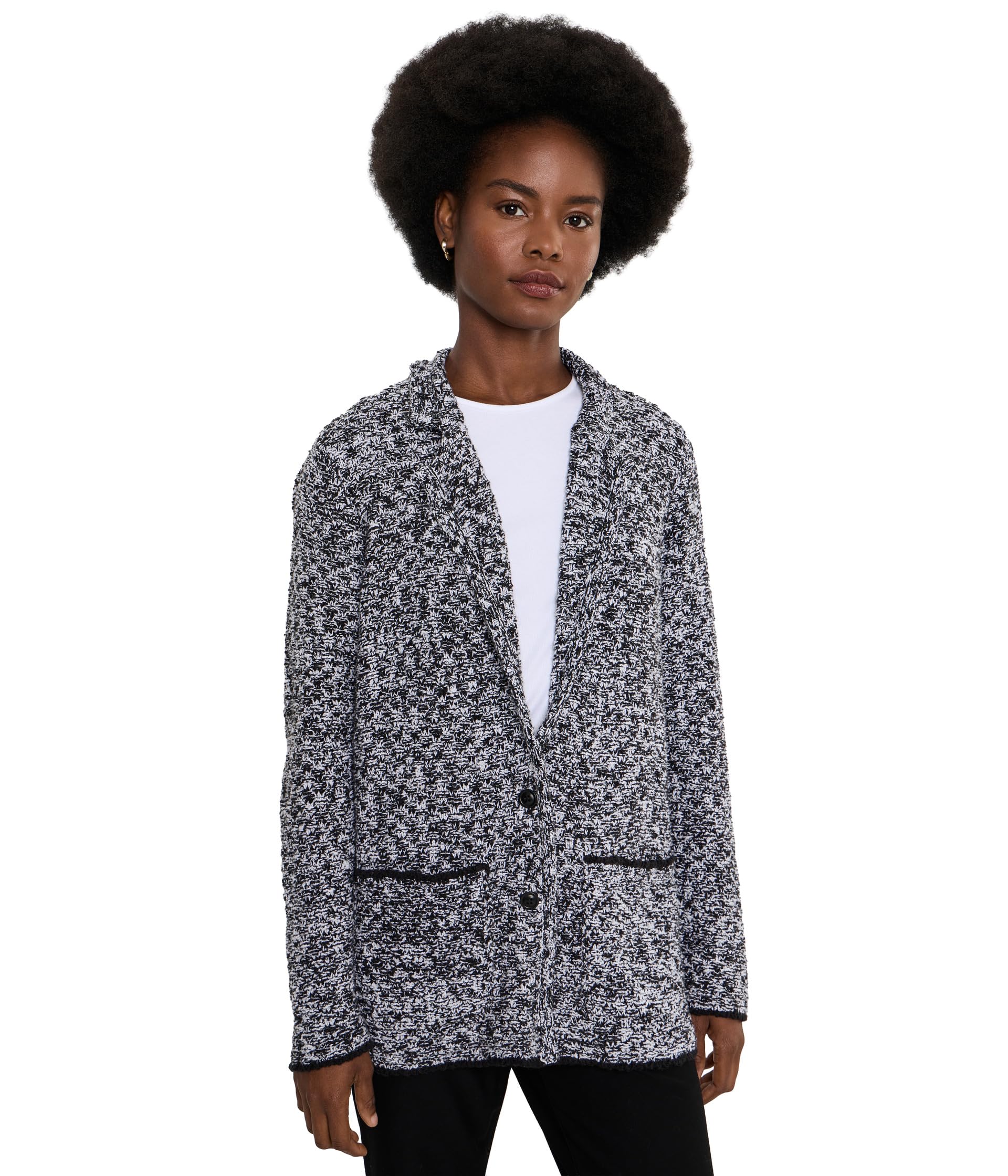 Peruvian Cotton Cloud Notch Collar Jacket