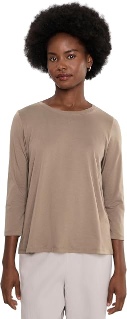 Organic Pima Cotton Jersey Round Neck Tee