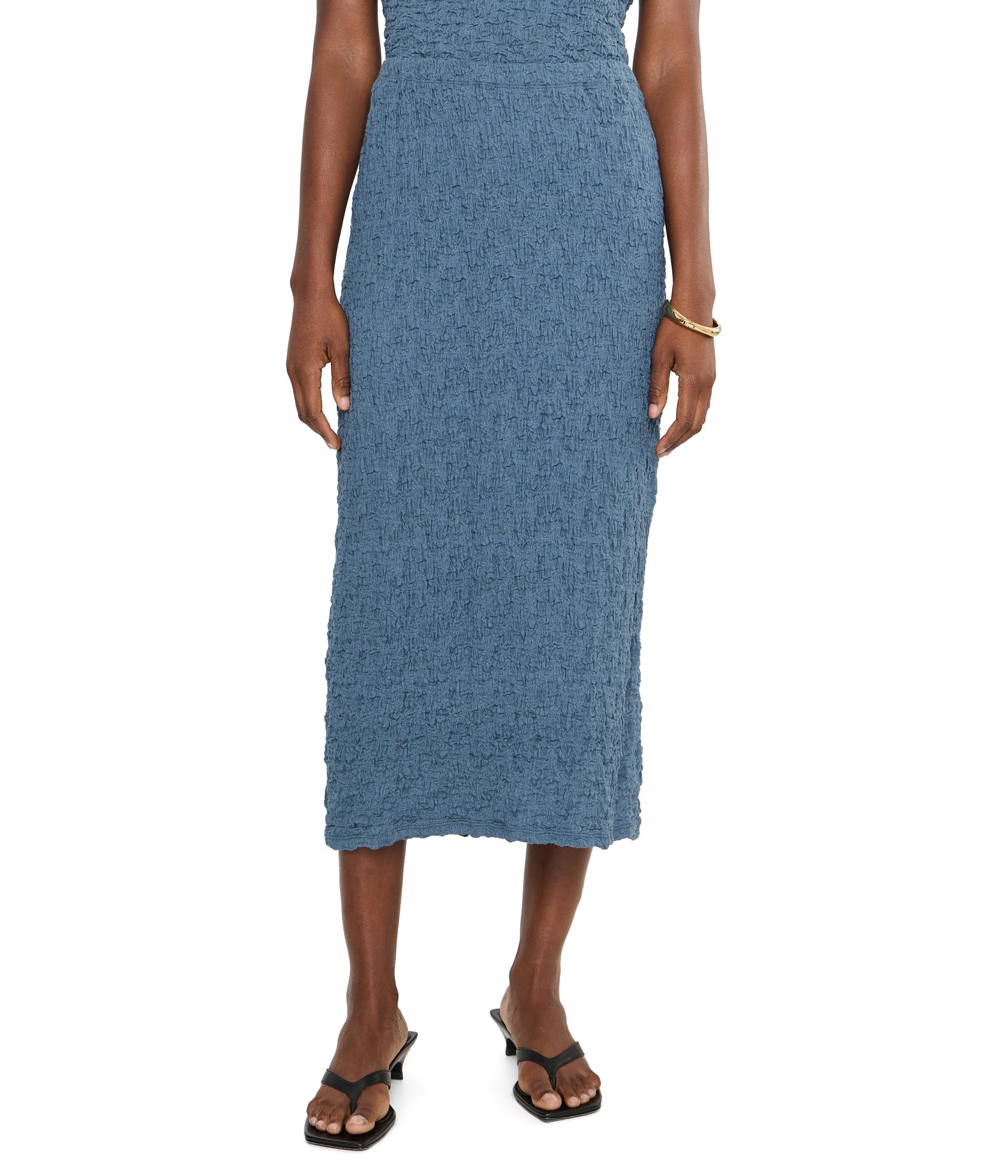 Bubble Jacquard Straight Skirt