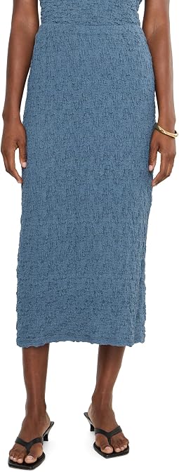Bubble Jacquard Straight Skirt
