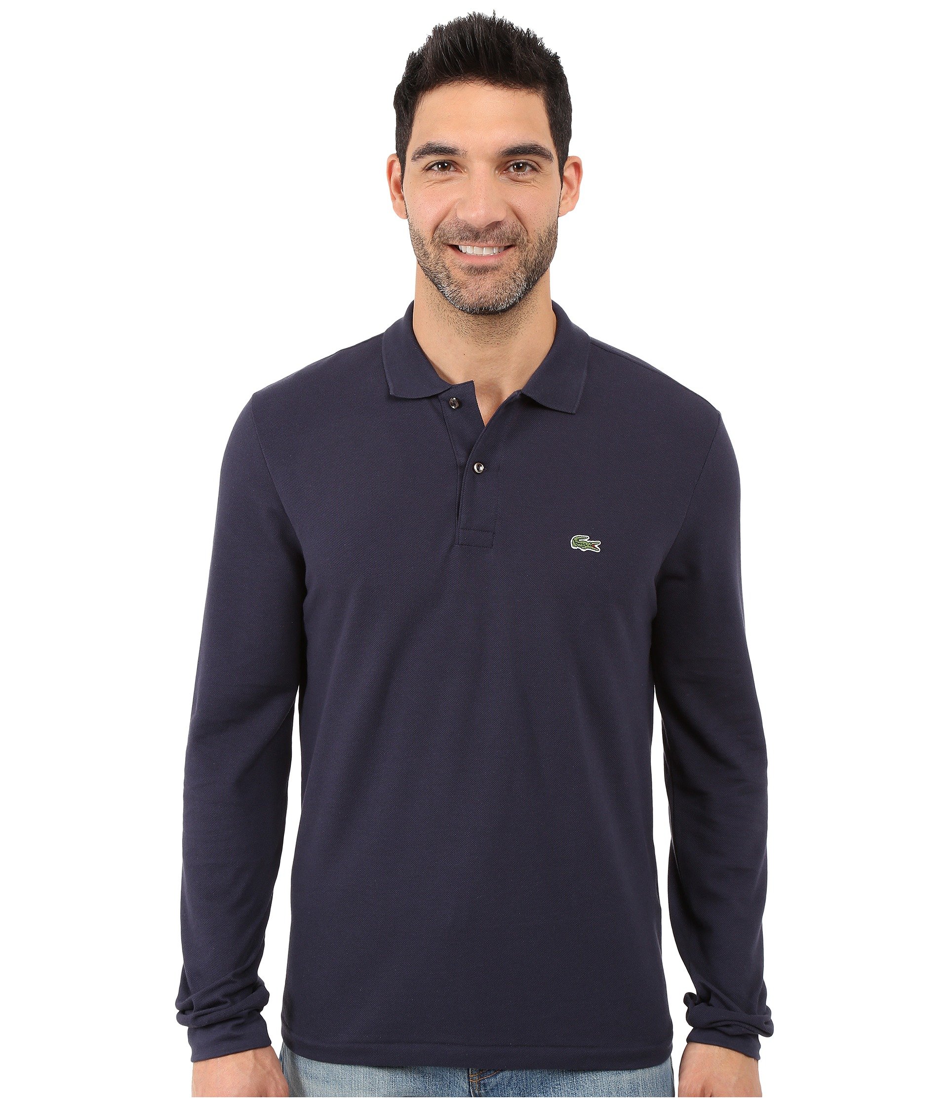 Мужская рубашка поло Classic Pique с длинным рукавом от Lacoste
