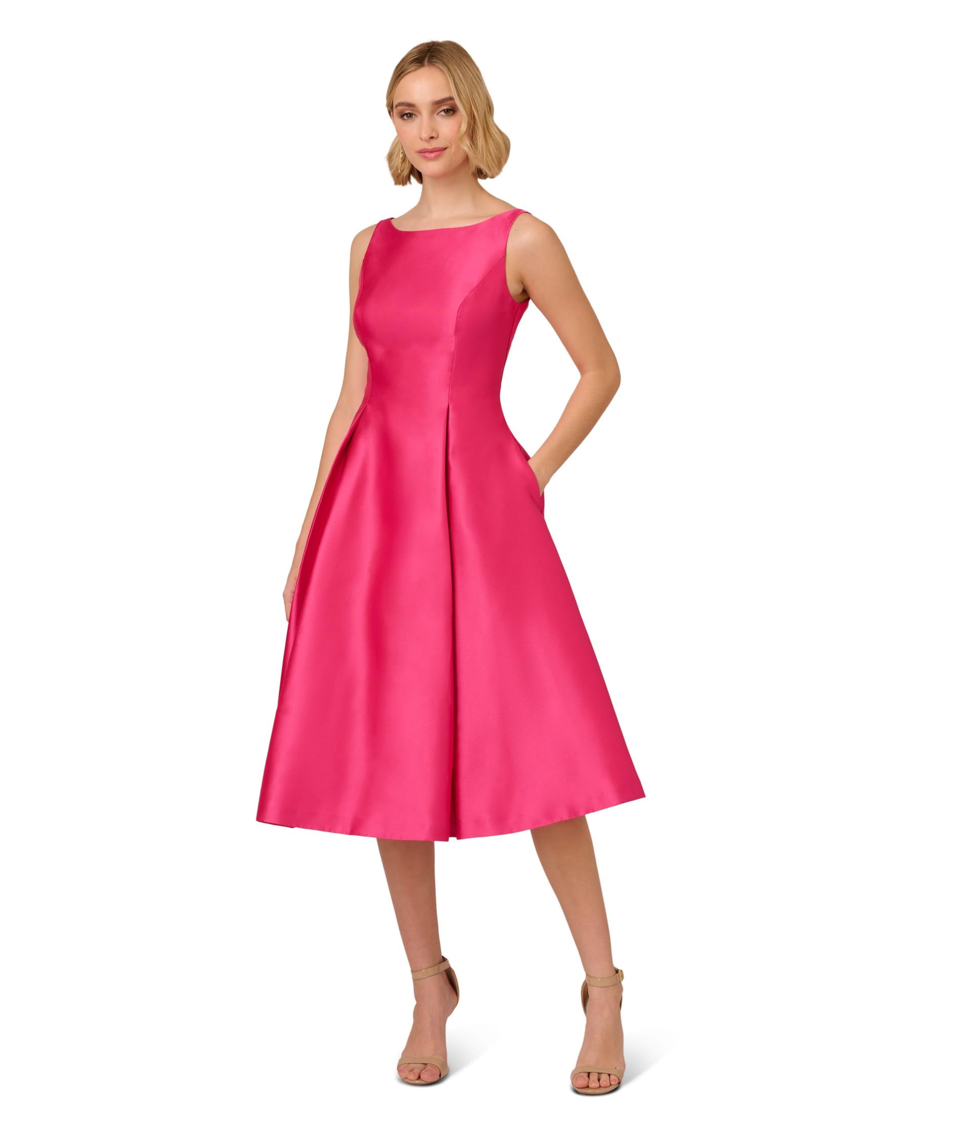 Sleeveless Tea Length Dress