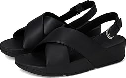 Lulu Cross-Back Strap Sandals - Leather