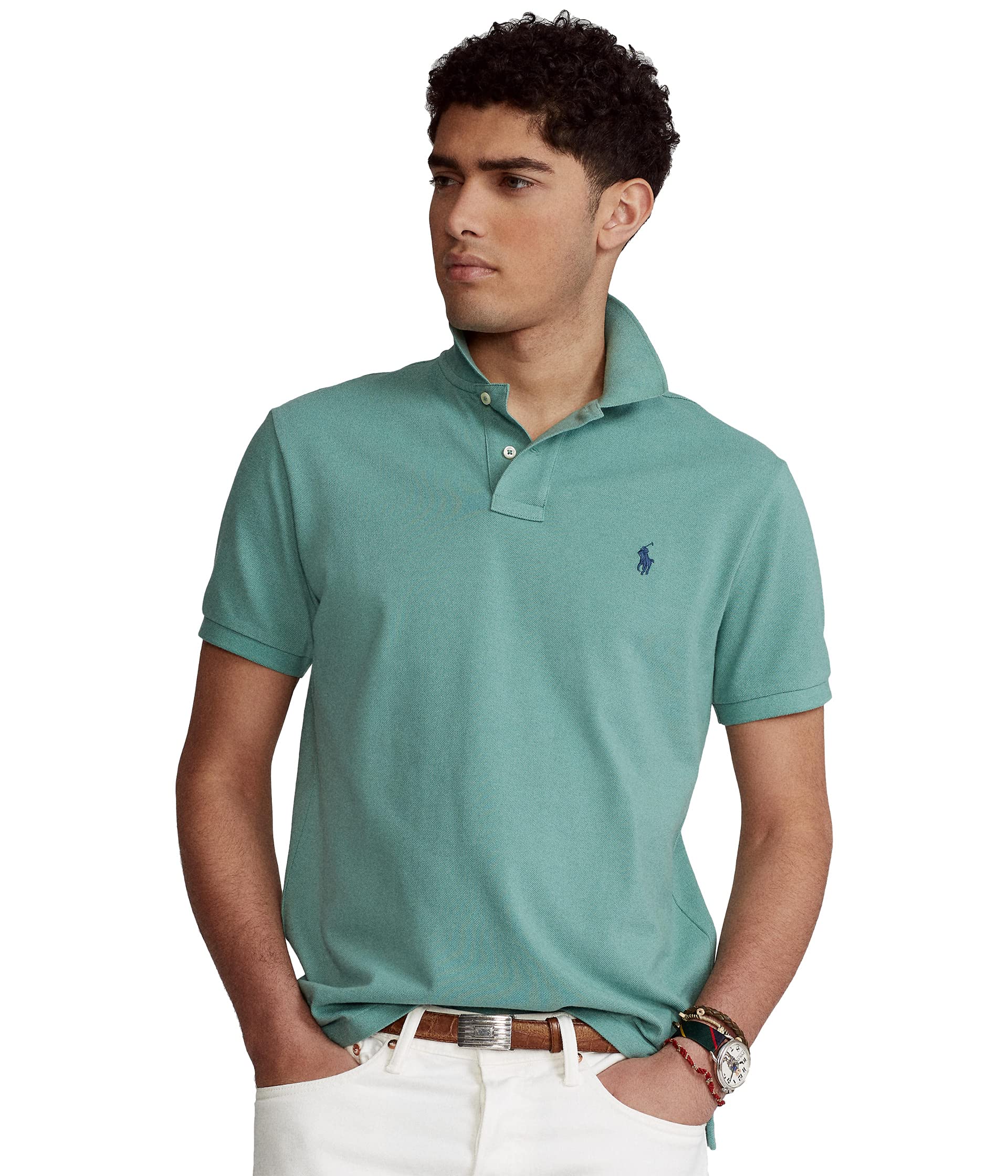 Classic Fit Mesh Polo Shirt