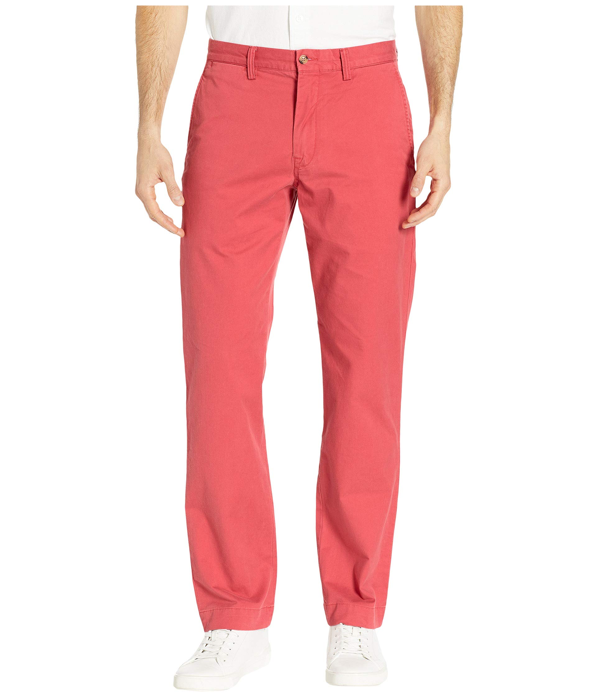Stretch Straight Fit Washed Chino Pants