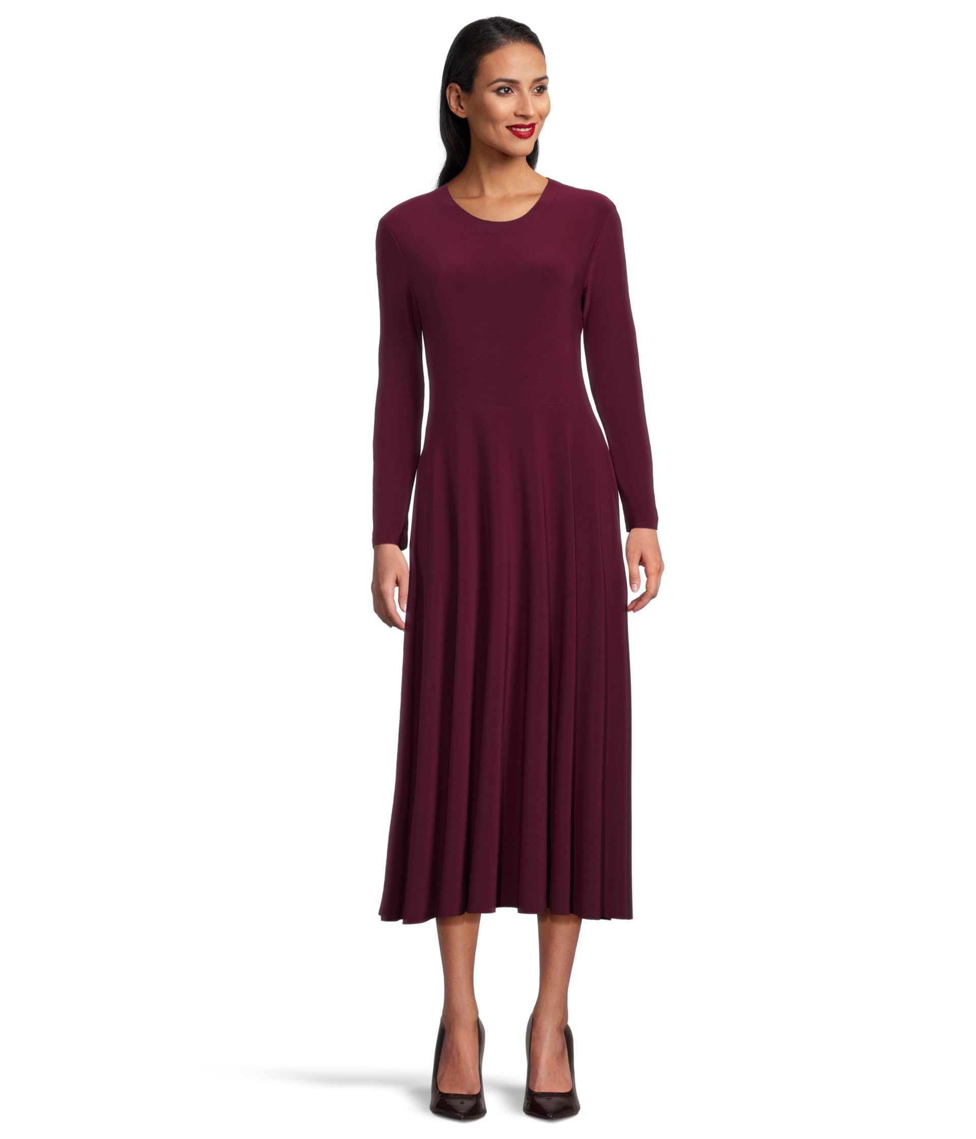 Long Sleeve Flared Dress